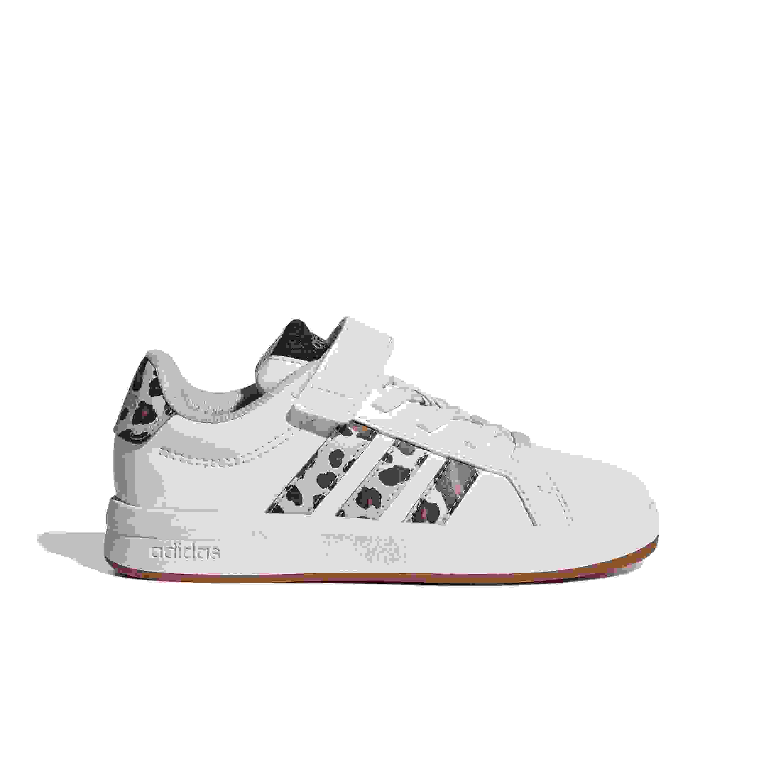 adidas Grand Court 3.0 Preschool Boys' "Core White/Crystal Linen/Aurora Coffee" Shoe